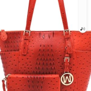 Handbag 2n1 large rust